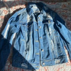 Ripped Jean Jacket